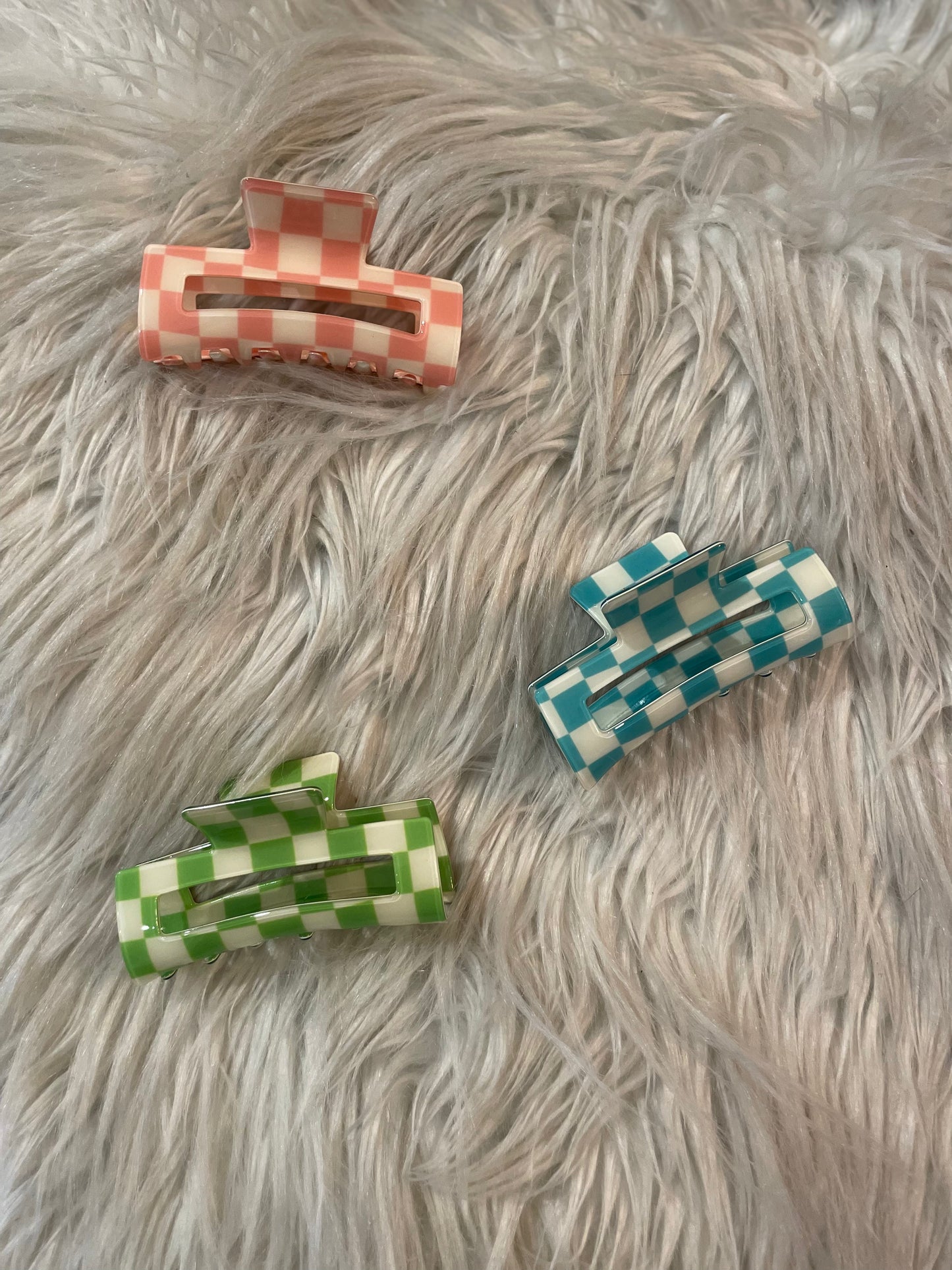 Checkered Claw Clip