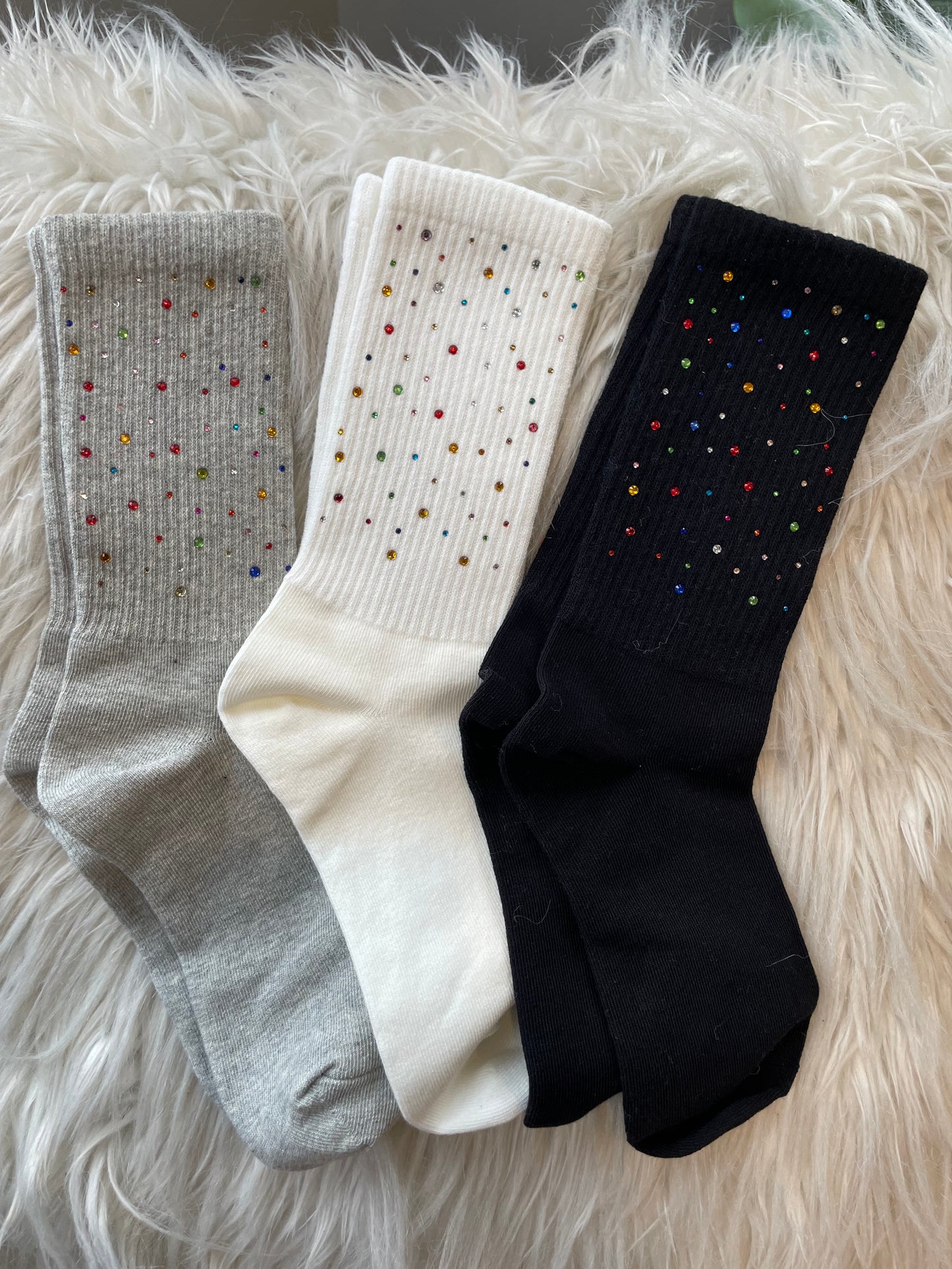 Rainbow Crew Socks