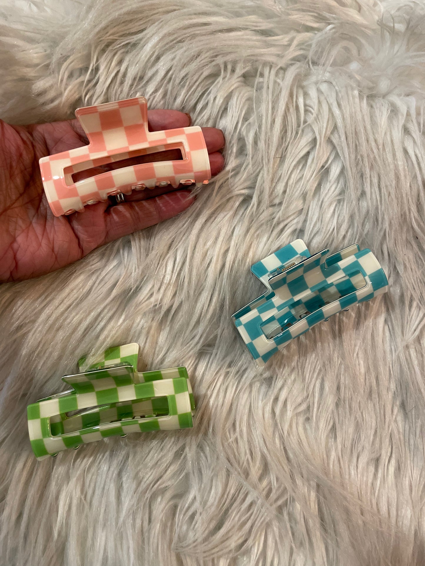 Checkered Claw Clip