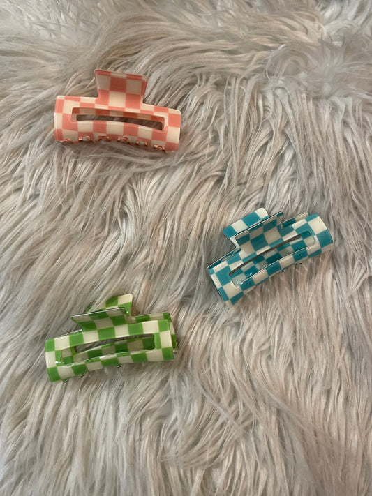 Checkered Claw Clip