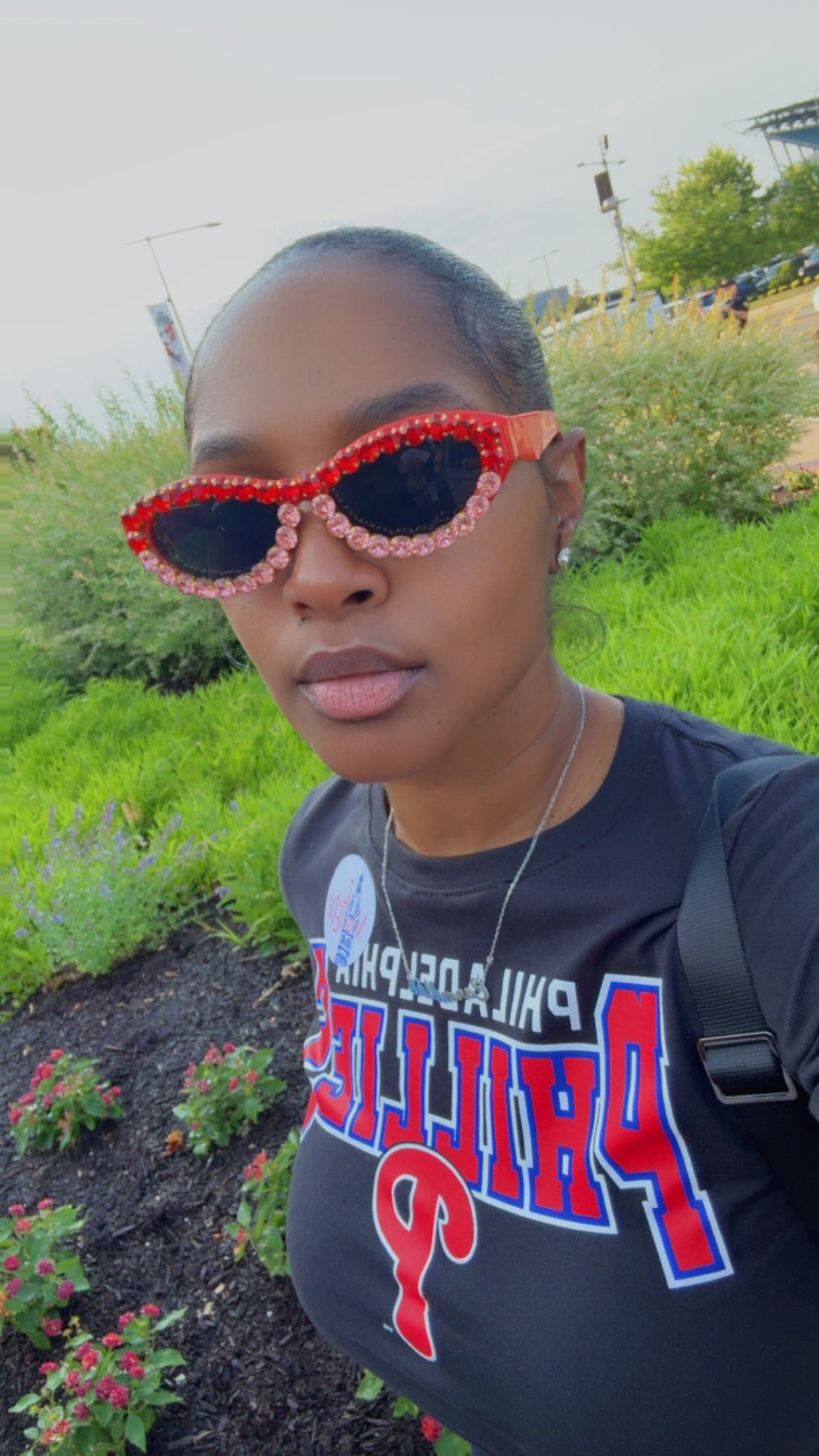 Red Glam Sunglasses