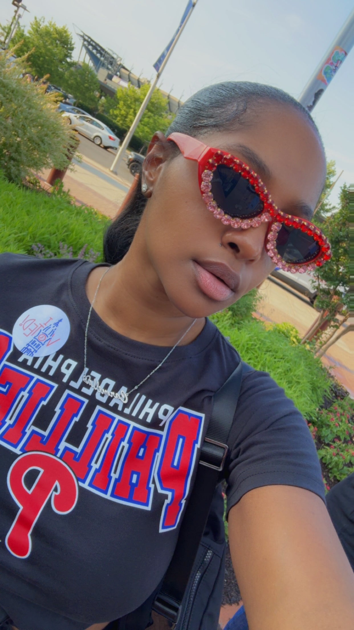 Red Glam Sunglasses
