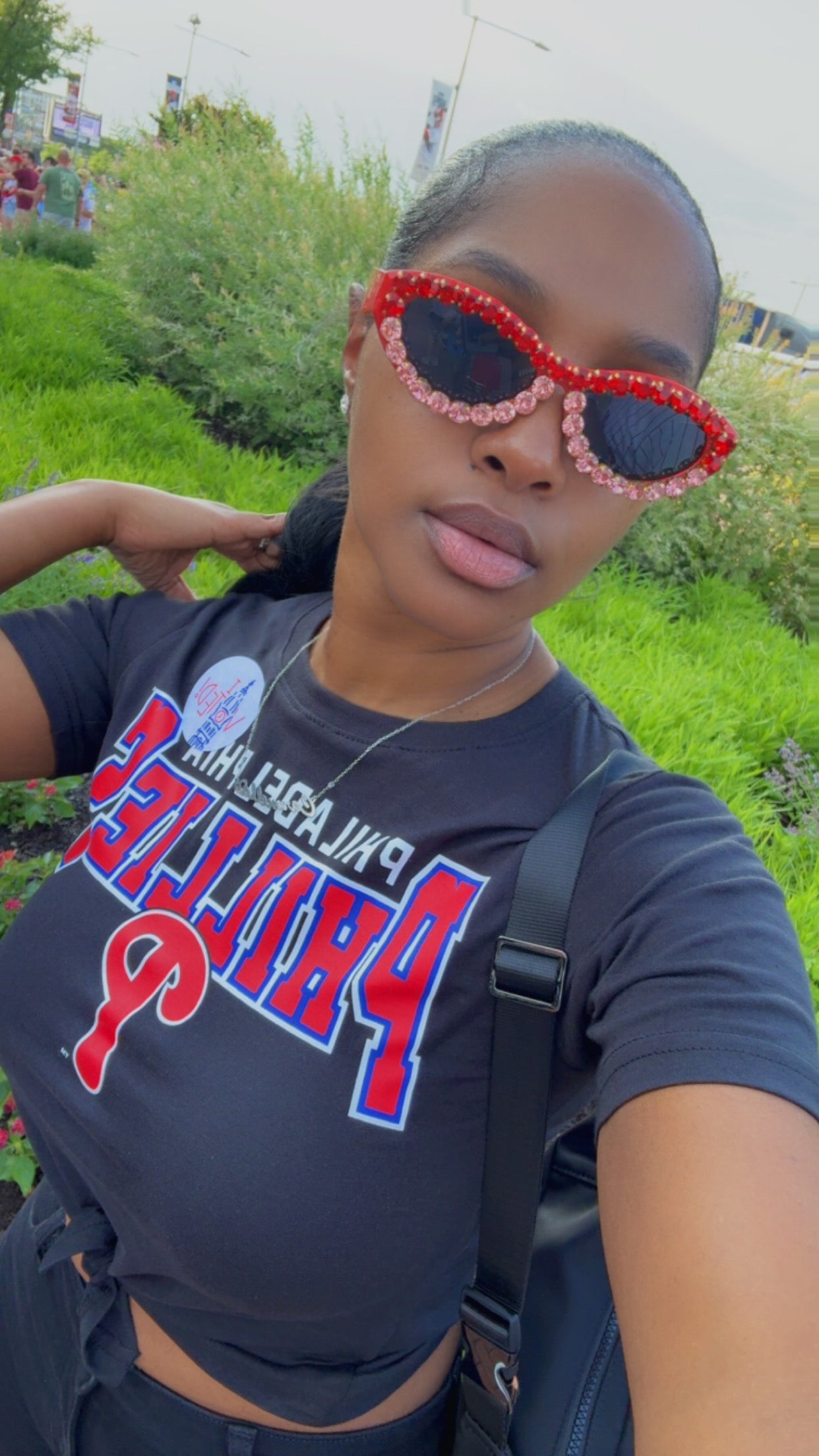 Red Glam Sunglasses