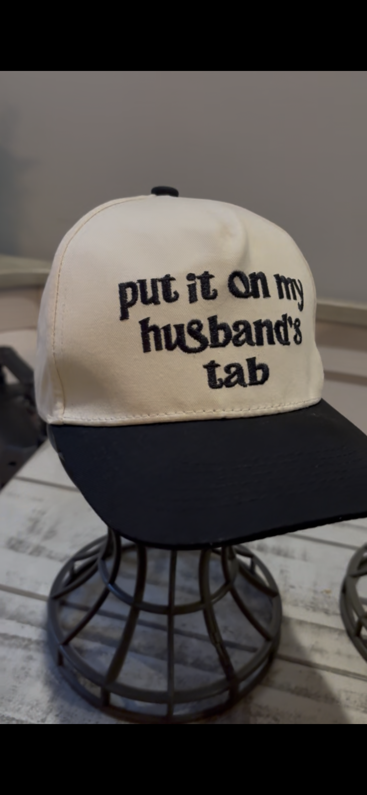 Husbands Tab SnapBack Hat